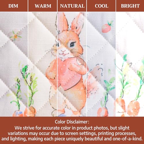 Maison d'Hermine Oven Gloves 100% Cotton Oven Mitt (013 - Bunny Party / 7.5" x 13" (Oven Mitt))