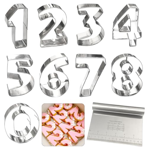 Number Cookie Cutters Shapes 9pcs (Number)