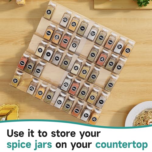 Acrylic Spice Drawer Organizer (Transparent / 10 Pack)