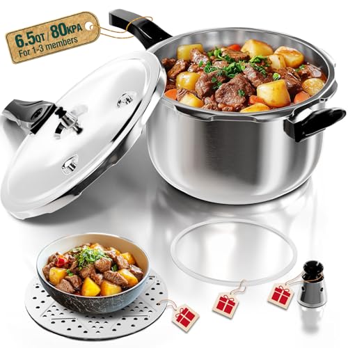 Pressure Cooker Stainless Steel 6.5 Qt (6.5 Quarts)