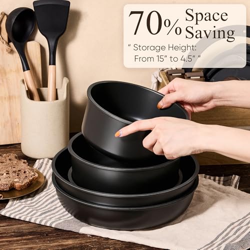 33pcs Pots and Pans Set Non Stick (Black / 33 Piece)