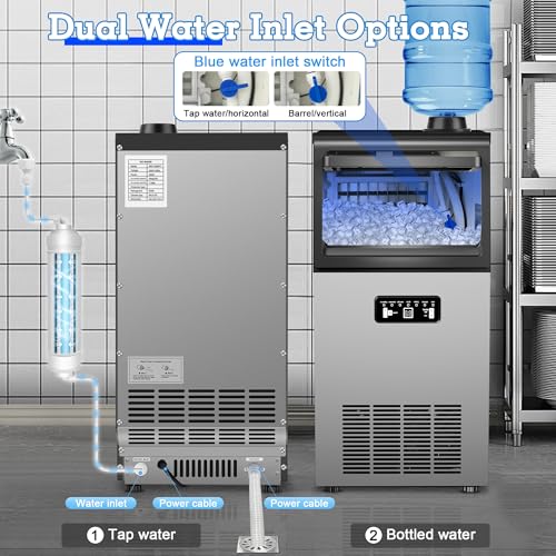 Commercial Ice Machine 120LB (120lbs/Day / Dual water inlet)