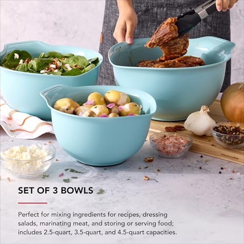 Universal Nesting Plastic Mixing Bowls (Mineral Water / Set of 3)