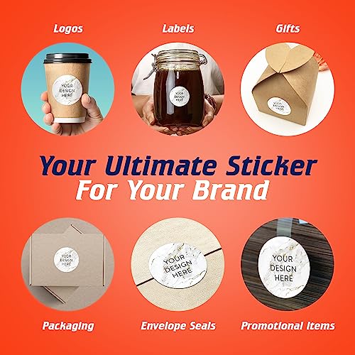 Custom Vinyl Stickers Your Image (100 Count)