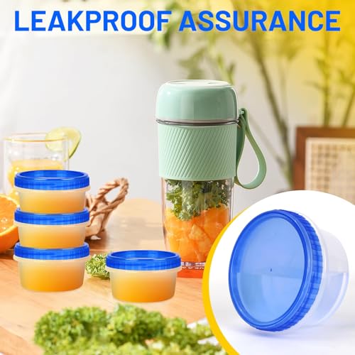 12 Pack Freezer Containers with Screw On Lids (8oz-12pack)