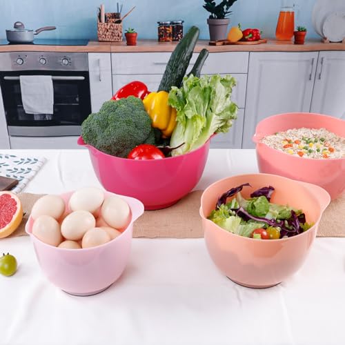 Mixing Bowls Set of 4 (Pink Gradient)