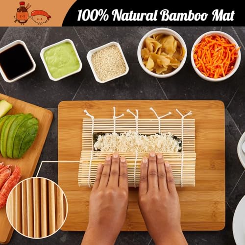 No Plastic Bamboo Sushi Making Kit (Bamboo)