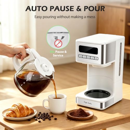 Programmable Coffee Makers 12 Cup (White)