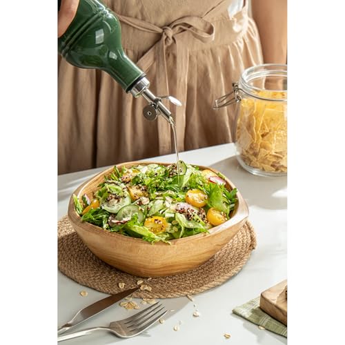 Olive Oil Dispenser Bottle with Spout (Jade Green)