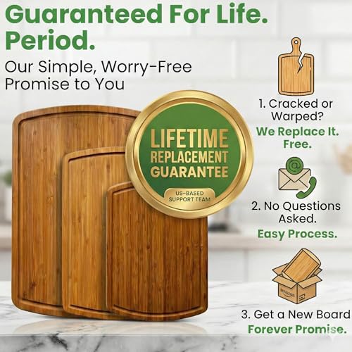 LUXURIOUS Bamboo Cutting Board 3 (Carbonized Dark Brown)