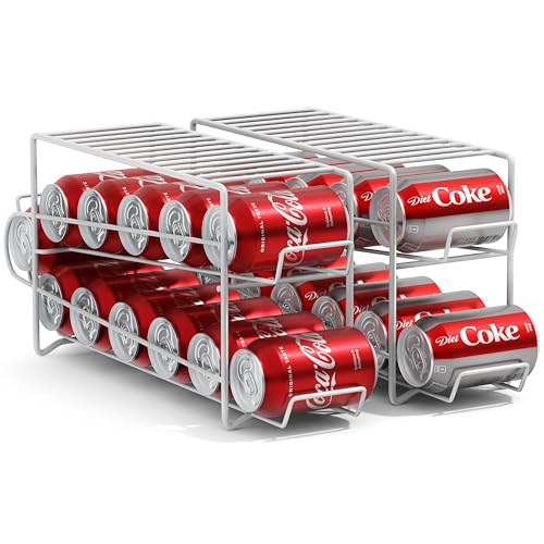 Soda Can Dispenser Rack for Fridge (12 Count)
