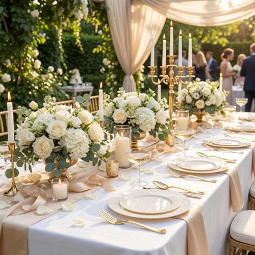 200 Pcs Ivory Plastic Plates (Ivory / 200 Pcs)