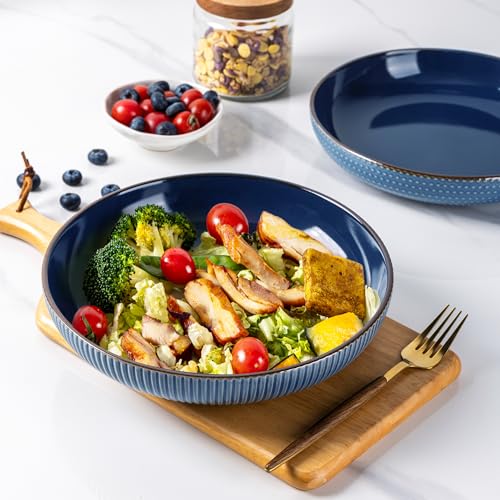 8.5'' Large Pasta Bowls (36oz / Moonlight Blue)