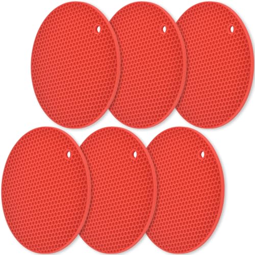 Silicone Trivets Mat (6 Count)
