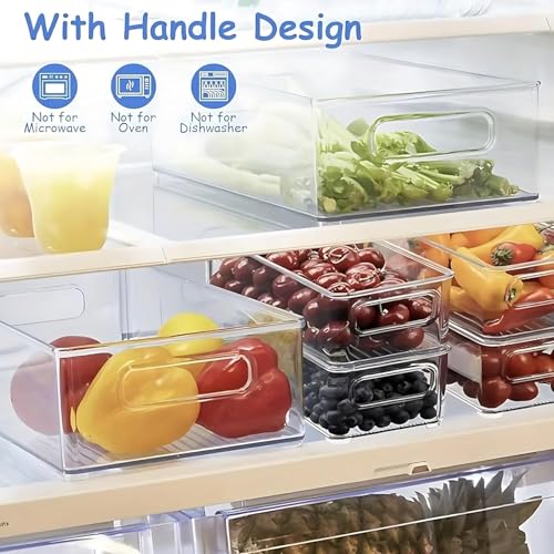 7 Pack Refrigerator Organizer Bins (7 Pack)