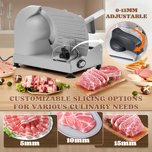 Electric Meat Slicer 200W With Stainless Steel Blades (7.5‘’ Blade)