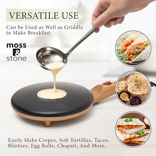Gold Electric Crepe Maker (8 Inch Corded / Gold)