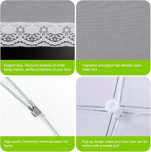 6 Pack 17" Mesh Food Covers (6 Pack 17"x17")