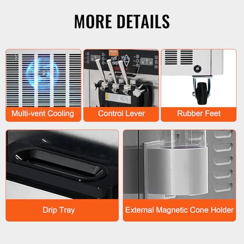 Commercial Ice Cream Machine (Vertical 3 Flavors Flagship Model)