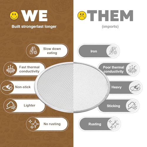 3 Pcs Pizza Screen