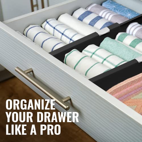 Deep Drawer Dividers 6 Pack (5" Tall, 13"-22" Long)