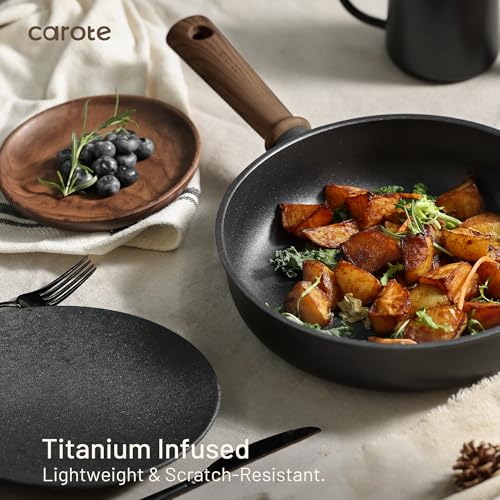 44pcs Pots and Pans (Black / 44 pieces)