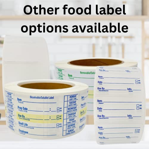 2x1 Removable Freezer Food Labels Stickers for Containers
