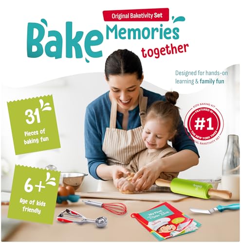 31 Piece Kids Baking Tools Set for Young Chefs (Baking Set)