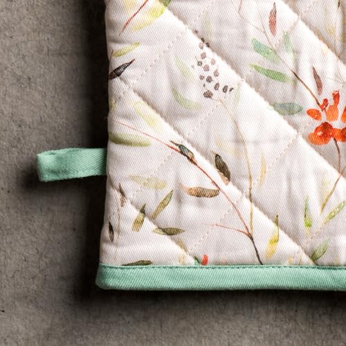 Maison d'Hermine Oven Gloves 100% Cotton Oven Mitt (005 - Colmar / 7.5" x 13" (Oven Mitt))
