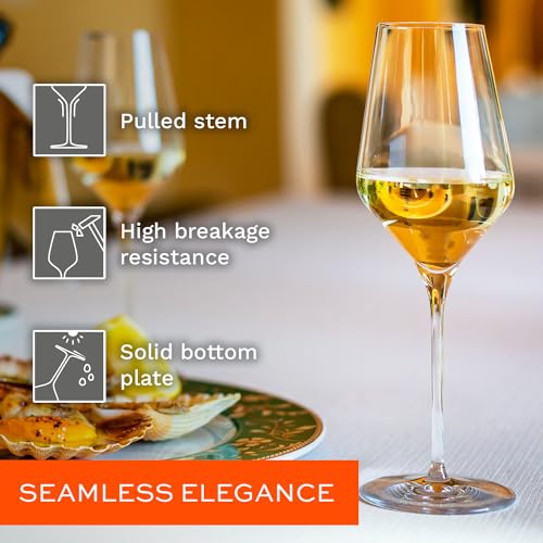 Quatrophil White Wine Glasses Crystal (4 Count)