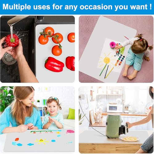 Silicone Mat for Kitchen Counter (Translucent / 27.5" x 16.5")