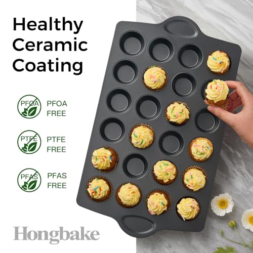 Mini 24 Ceramic Muffin Pan Set