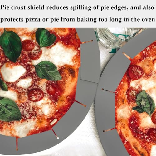 Adjustable Pie Crust Shields (Deep Grey)