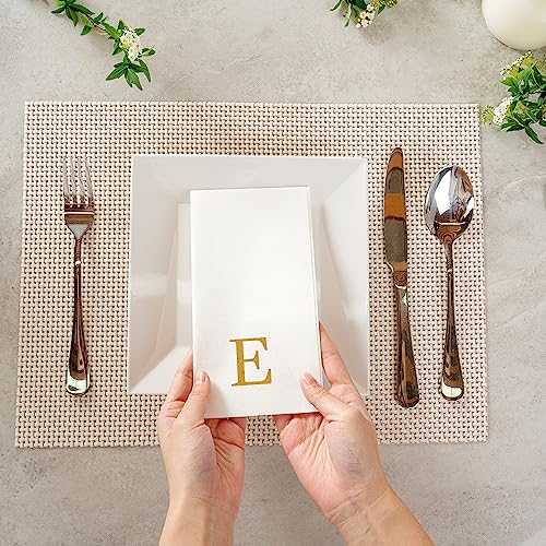 Luxenap 15.8 X 7.9 Inch Linen (Gold / 50 Count / E)