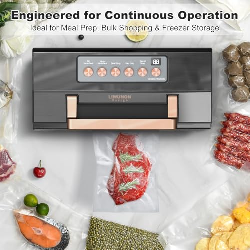 Powerful Suction Vacuum Sealer Machine (Black)