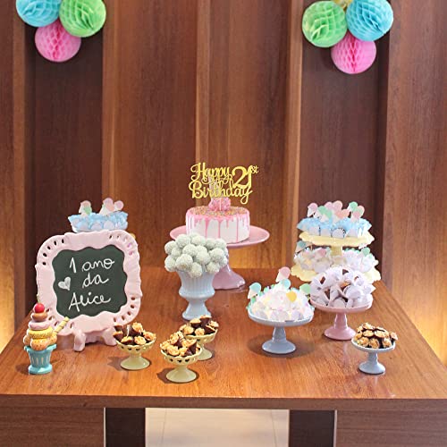 1 PCS Happy 21st Birthday Cake Topper (Gold / 21st)