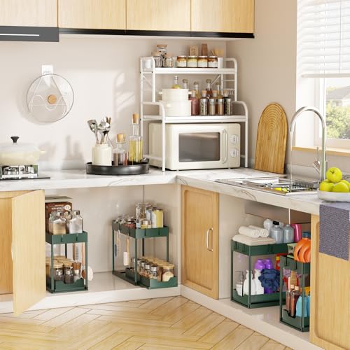 Under Sink Organizer 2 Pack (Green / 2 pack)