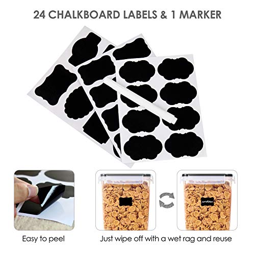 3.6L Food Storage Containers (Black / 3.6L)