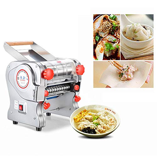 Hengwei 750W 110V Stainless Steel Commercial Electric Noodle Making Pasta Maker Dough Roller Noodle Cutting Machine (2mm / 6mm)