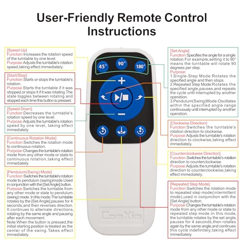 Motorized Rotating Display Stand with Remote