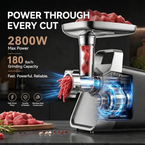 Meat Grinder 2800W Max Meat Grinder Electric (MGA097 / #5 Meat Grinder)