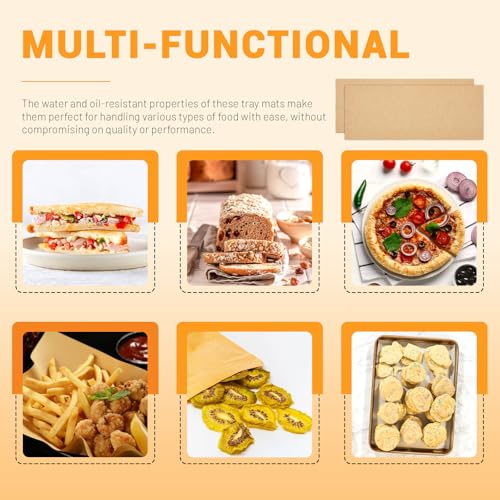 200 Pieces Unbleached Parchment Paper Air Fryer Liners Freeze Dryer Tray Mats