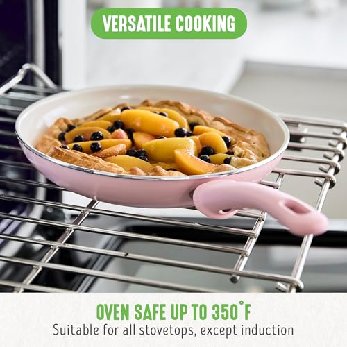 Non Stick Fry Pan Set (7" & 10" Frying Pan Skillet Set / Pink)