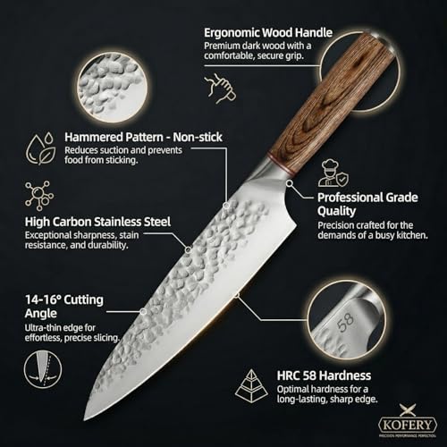 Forged High Carbon Steel Knife Set for Chefs & Grill Masters (5 Count)