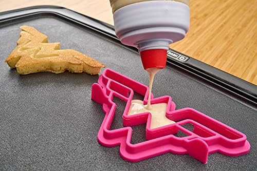 Justice League Silicone Pancake Art Mold and Shaper (Wonder Woman / "" / Pancake Batter Shaper)