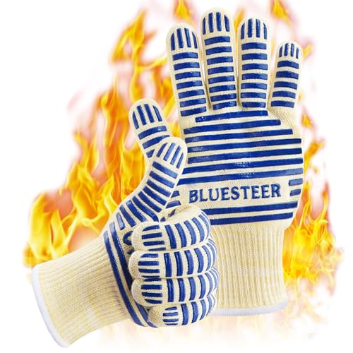 Heat Resistant Oven Gloves with Fingers (9 Ounce)