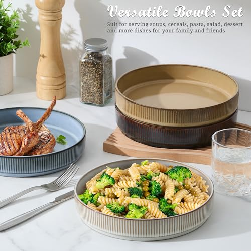 Pasta Bowls Set of 4 (Multicolor)