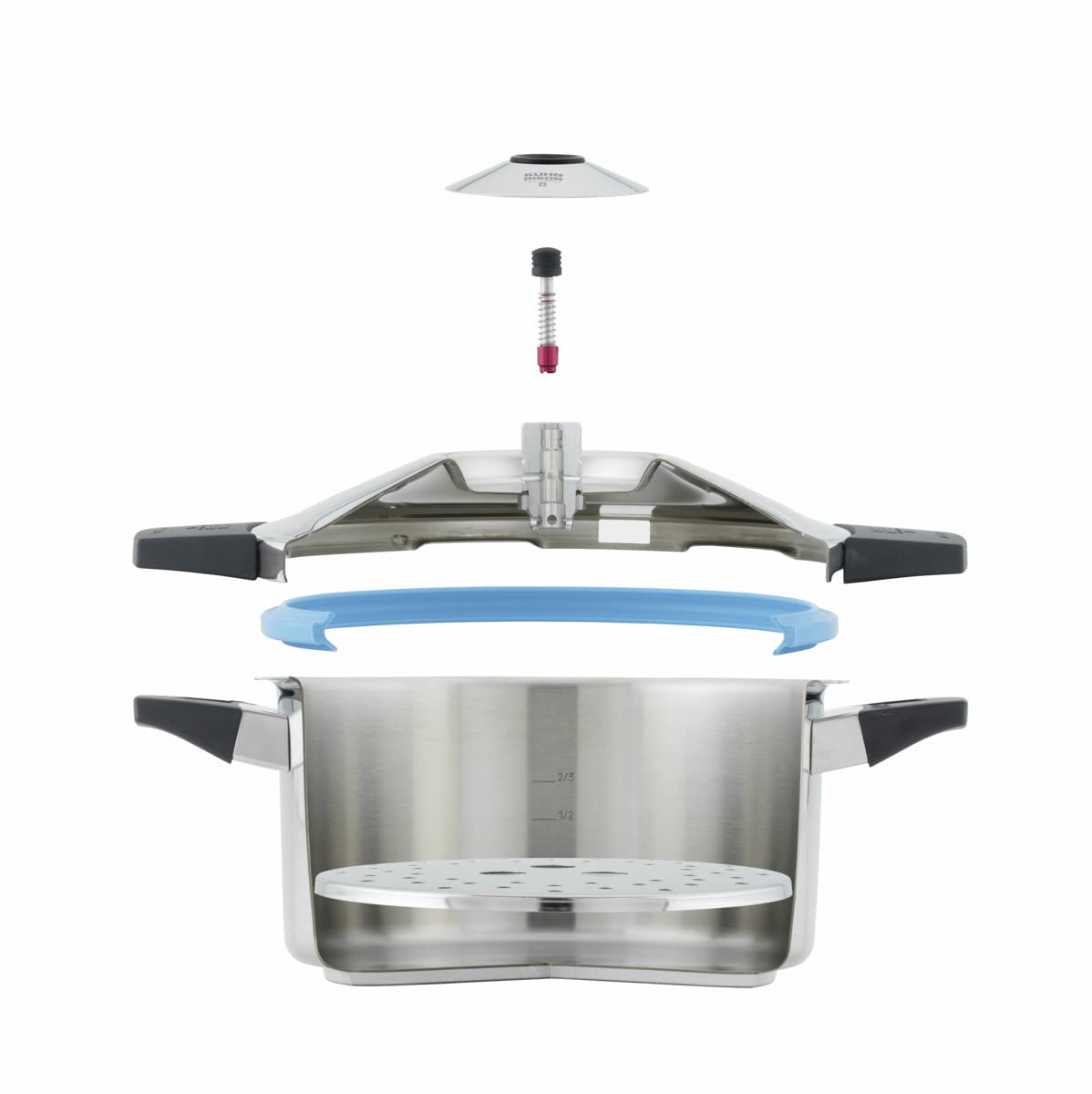 Duromatic Hotel Stainless Steel Pressure Cooker with Side Grips