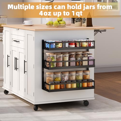 Wall Mount Spice Rack Organizer 5 Tier Height