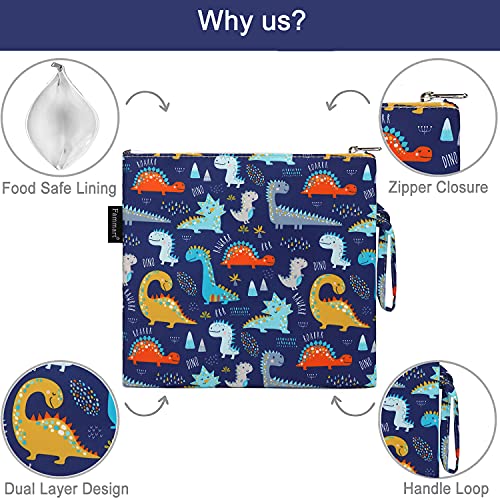 Reusable Sandwich Bag (Large, 1 Pack - Dinosaur)